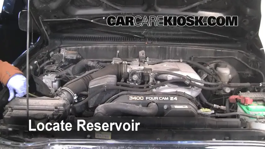 2004 Toyota Tacoma Pre Runner 3.4L V6 Crew Cab Pickup (4 Door) Windshield Washer Fluid Add Fluid